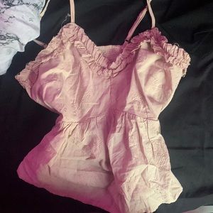 light brown cropped tank